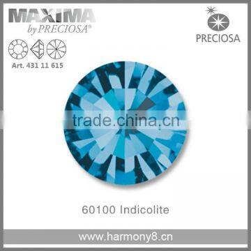 Original PRECIOSA MC Chaton Maxima, Indicolite Point Back Rhinetsone