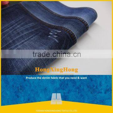 NO.696 lab dips Combed Blue Black Light Weight Twill 100% Cotton Denim Fabric price Foshan