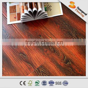 EIR surface laminate flooring with pressed V-groove