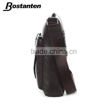 Real Leather Long Strap Men Shoulder Messenger Bag Laptop Bags photo-5