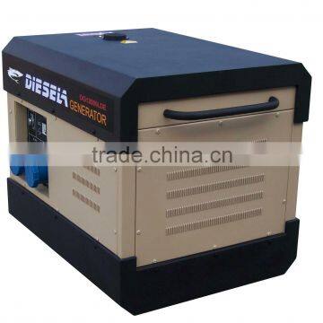 Air-cooled, 2 cylinder, silent type generator