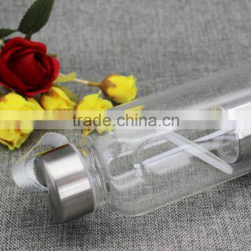 Hot Sale Glass Drinking Bottle With Metal Cap photo-2
