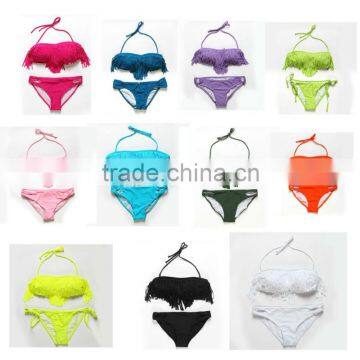 Latest Highly Elastic In Stock Women Tassel Bikini Swimwear