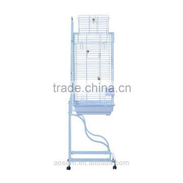 Pawhut 58" White Garden Decor Metal Bird Cage photo-3