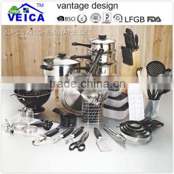 Best Design Fashion Style Best Price 80 pcs cooking pot
