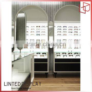 Hight Quality MDF Made White Color Glasses Display Stand photo-6