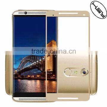 HUYSHE 9h 0.33mm tempered glass screen protector sheets for zte axon 7 full cover tempered glass