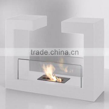 Bio ethanol fireplace freestanding VOG14 with stainless steel burner