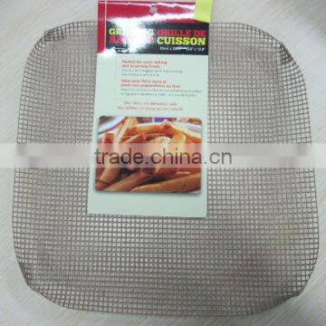 PTFE Fiberglass Mesh Tray, Pizza Baking Tray, Teflon Oven Wire Mesh Basket