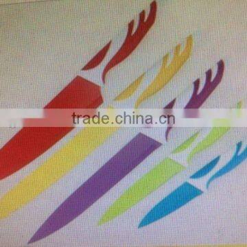 High Quality 5 Pcs Non-stick Coating Knife Set