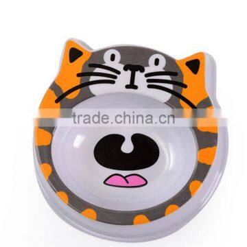 2015 China supplier Hot selling cartoon melamine cat bowl with lower price