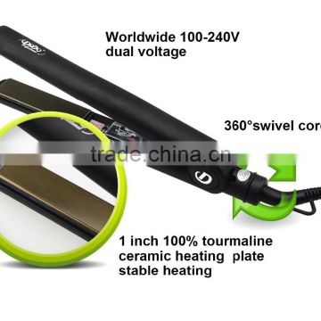 Professional solid fast ceramic hair straightener with PTC heater / hair straightening