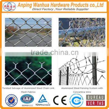 2017 Hot sale black powder coated chain link wire mesh fencing free sample