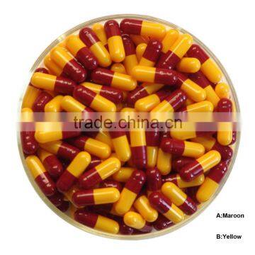 size000 Colorful enteric gelatin coated empty capsule size 00