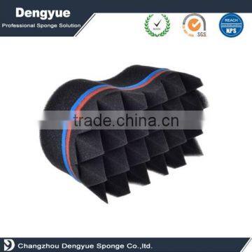 Magic Barber Pyramid Shape Hair Twist Sponge With PVC Bag Case Packed photo-6