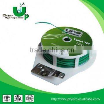 Pvc Coated Twist Tie Wire/ Green Garden Plant Tie/ Garden Plastic Chain Twist Tie