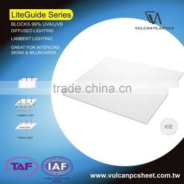 Co Extruded Translucent Polycarbonate LED Sheets (LiteGuide Series)
