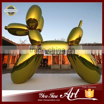 Outdoor Decoration Stainless Steel Balloon Dog Statue