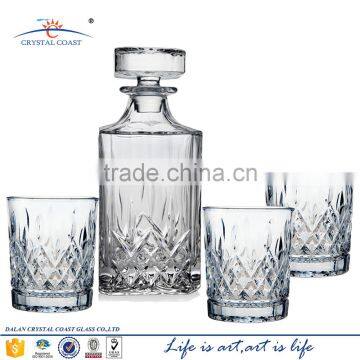 Crystal Wine glass decanter set with glass cups wine glass set