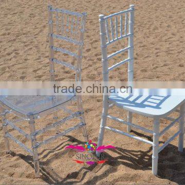 clear resin chiavari chair