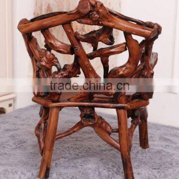 Southeast Asia Style Root Carved Single Seater Chair, Environmental Protective Solid Wood Root Furniture Chair (BF01-X1167) photo-3