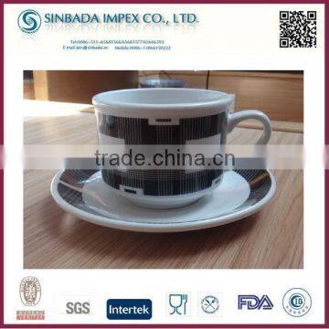 fashion ceramic milk cup and saucer