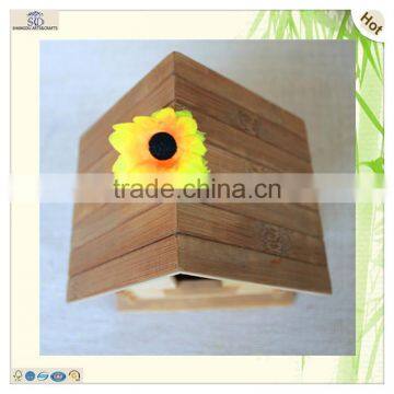 Высококачественные декоративные художественные птицеводы из бамбука с изображением сосны photo-6