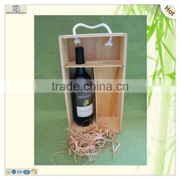 Packing 2 Bottles Slide Wood Beer Wine Box photo-4