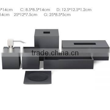 White Marble Bathroom Accessories Set Bathroom Accessory photo-6