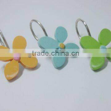 Unique decorative plastic curtain hooks