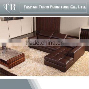 Luxury Furniture Chesterfiled Coner Leather Sofa photo-4