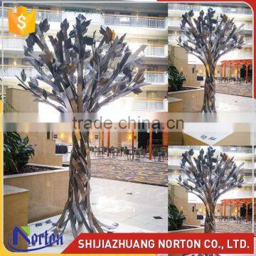 high polished stainless steel tree sculpture for interior decoration NTS-616X