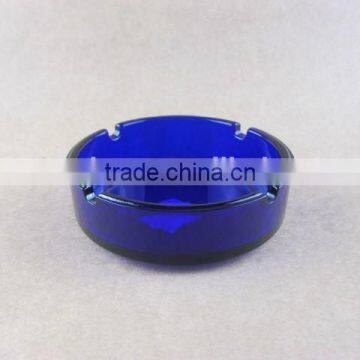 Beautiful Blue Glass Ashtray photo-5
