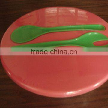 Plastic Salad Mixing Bowl With Pasta Server and Spoon un Saladier Salatschussel photo-3
