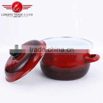 China Popular 3pcs no Stick Hot Sale Enamel Cookware Set Wholesale photo-3