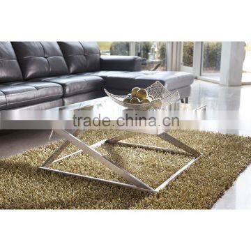 Hot Sales Stainless Steel 201#table Frame Metal Glass Coffee Table High Qualtiy photo-4