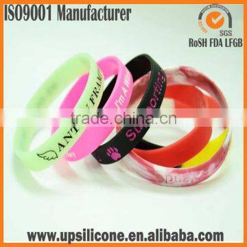 Customized Debossed Silicone Wristbands Custom Shape Silicone Wristbands photo-5
