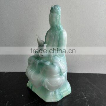 Polyresin Jade Kuan-yin Figurine photo-6