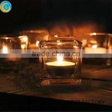 Sprayed Squre Glass Decor Wedding Table Decorations photo-6