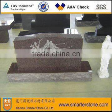 New Style Tombstone Gravestone Granite Monument for Grave Decorations