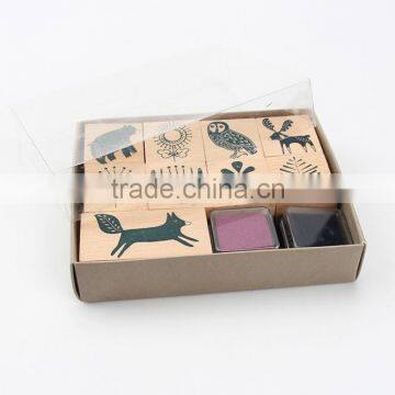 Square Wooden Kids Toy Stamp photo-3