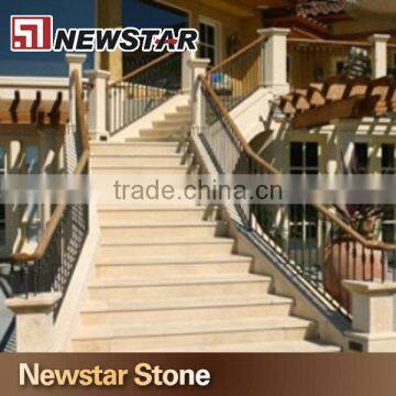 Newstar polished natural stone spiral stair treads