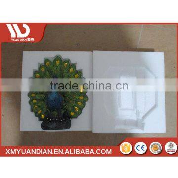 New China Products For Sale Art Work Resin Craft Peacock Solar Home Solar Led Ground Light photo-6