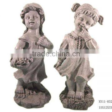 Resin garden girls decoratives