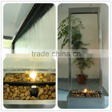 Decorative Metal Room Divider Transparent Glass photo-4