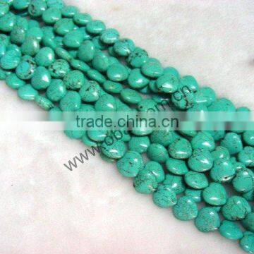 wholesale jewelry fashion green facet shape turquoise loose beads strand