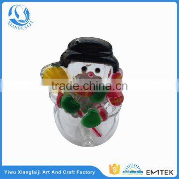 Christmas light up plastic flashing snowman ring