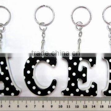 Wholesale Letter Key Chain, Alphabet Key Chain, Plastic Key Chain With Printing, Customized Promotion Alphabet Letter Design