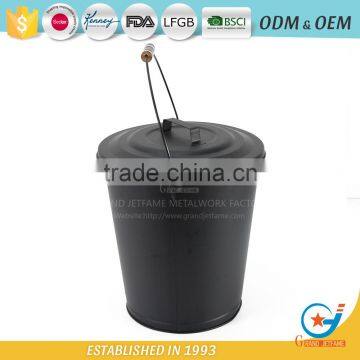 Good Quality Coal Bucket With Wooden Handle Fireplace Hot Coal Bucket photo-3
