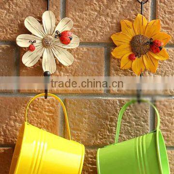Creative Resin Wall Hook Home Decorative Wall Hook Flowers Wall Hook photo-3
